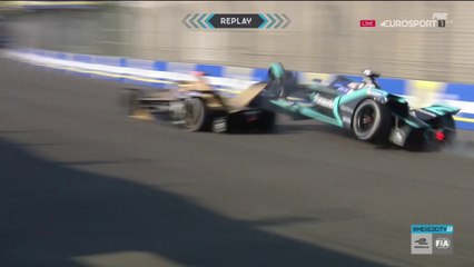 Formula E Mexico GP 2019 Piquet Huge Crash into Vergne