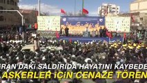 İran'daki saldırıda hayatını kaybeden askerler için cenaze töreni