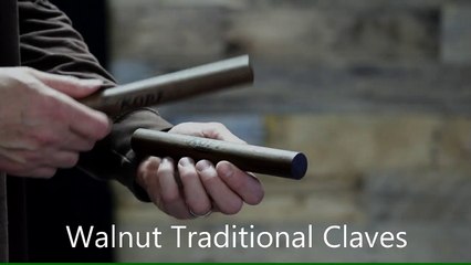Walnut Traditional Claves from Kopf Percussion