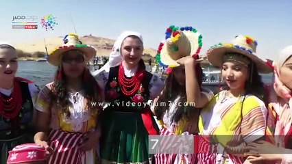 عرض فنى لفرقة نجمات الشمال المغربية بمهرجان أسوان