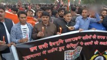 People gather at India Gate to pay tribute to slain soldiers at Connaught Place