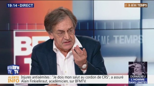 Je ne suis pas là pour punir mais pour comprendre. Alain Finkielkraut ne portera pas plainte après les insultes antisémites dont il a été victime