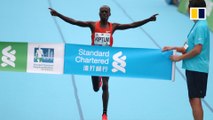Runners break records in Hong Kong marathon