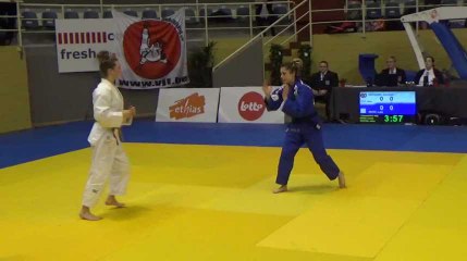 Loïs Petit du Top Niveau Tournai vs Amelien Deckers au National judo pour jeunes 2019 (-48kg)