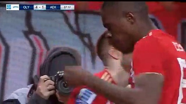 Konstantinos Fortounis goal Olympiakos vs Aek 4-1