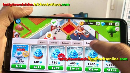 [Preuve] Tasty Town Triche et Astuce - Comment avoir illimité Gemmes et Or
