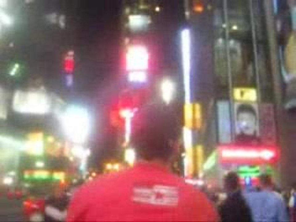 poussepousse sur Times square