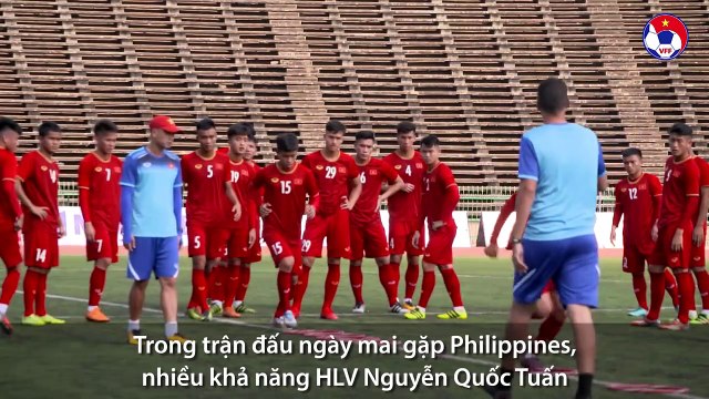 ĐT U22 Việt Nam tập kín tại SVĐ QG Campuchia | VFF Channel