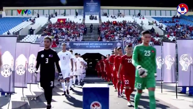 Lội ngược dòng thành công, U22 Việt Nam giành 3 điểm đầu tiên tại giải U22 ĐNA 2019 | VFF Channel