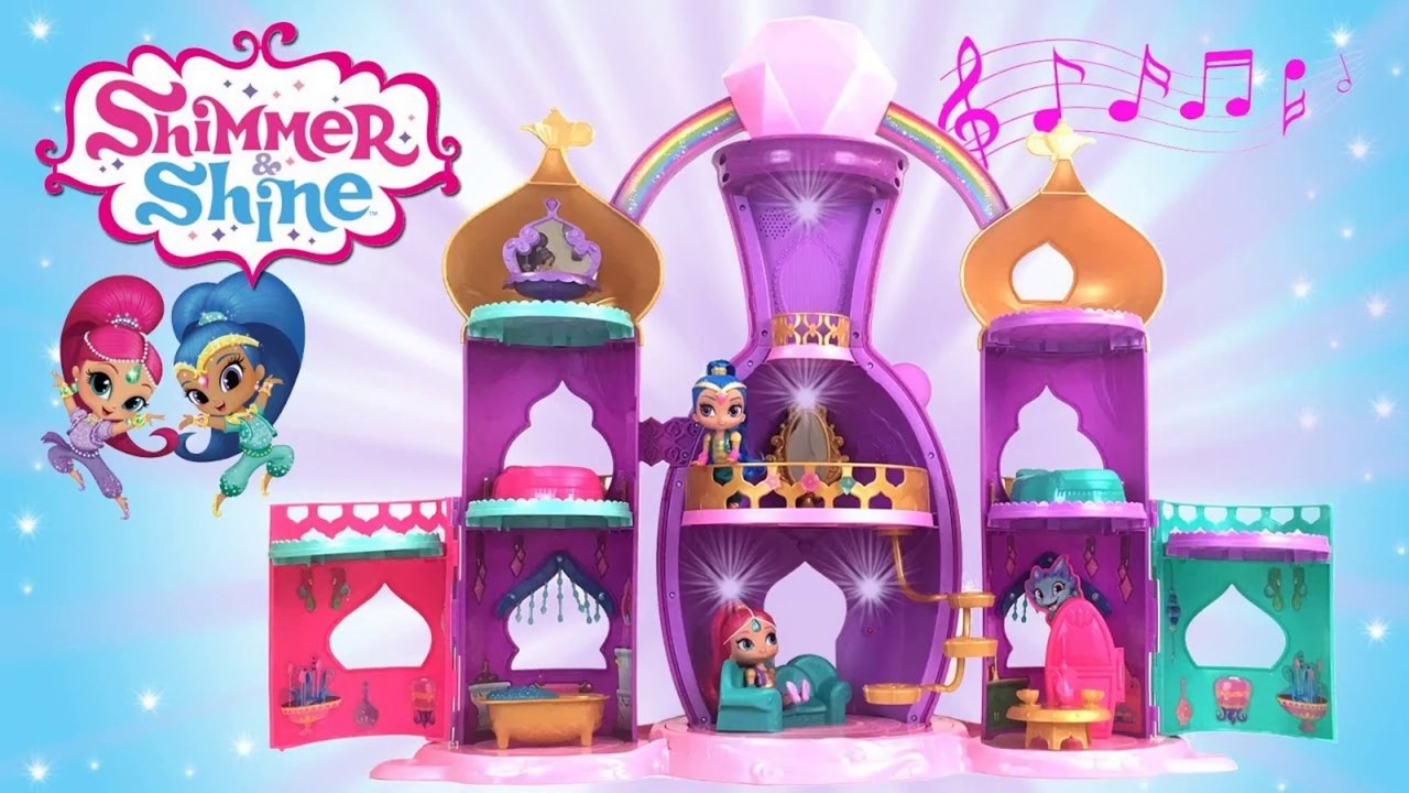 Shimmer and Shine Magical Light Up Genie Palace w Shimmer and Shine Dolls || KTB