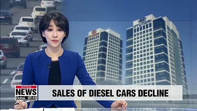 Sales of diesel vehicles on downward slope for last three years