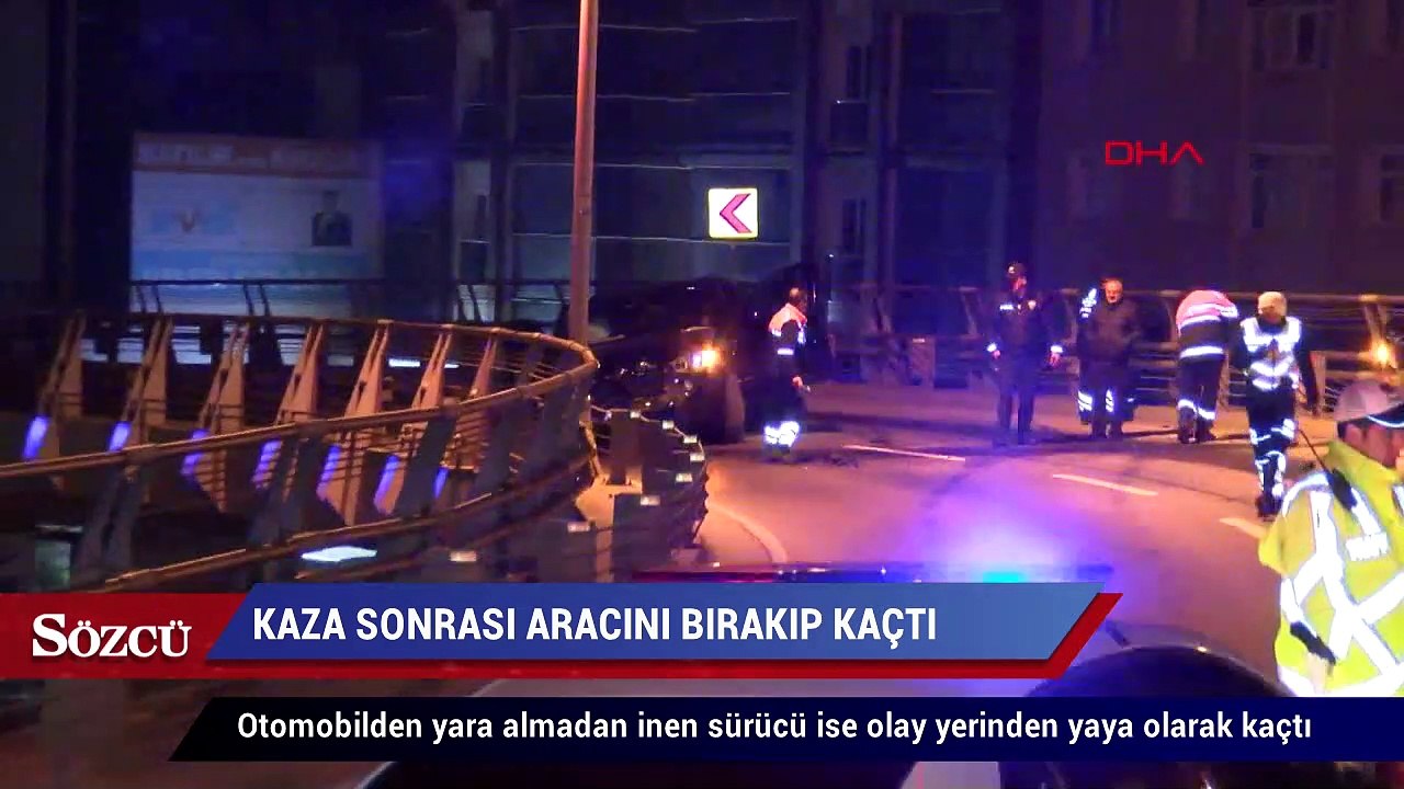 Ölümden dönen sürücü aracını bırakıp kaçtı