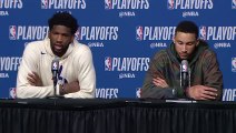 Simmons & Embiid Postgame Conference   Sixers vs Celtics Game 2   May 3, 2018   NBA Playoffs