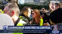 Ingrid Levavasseur violemment prise à partie et exfiltrée d'un cortège de gilets jaunes