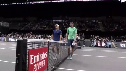 Tennis - Reilly Opelka towers above Brayden Schnur 6-1 6-7 (7) 7-6 (7) to claim his maiden ATP title at NewYork Open