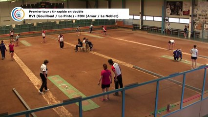Premier tour, tir rapide en double, France Club Elite 1 Féminin, J5  groupe Titre,  Fontaine contre Bièvre Isère,  saison 2018/2019