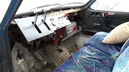 Karla Kaplı Yaylaları 'Paletli Toros'u İle Geziyor