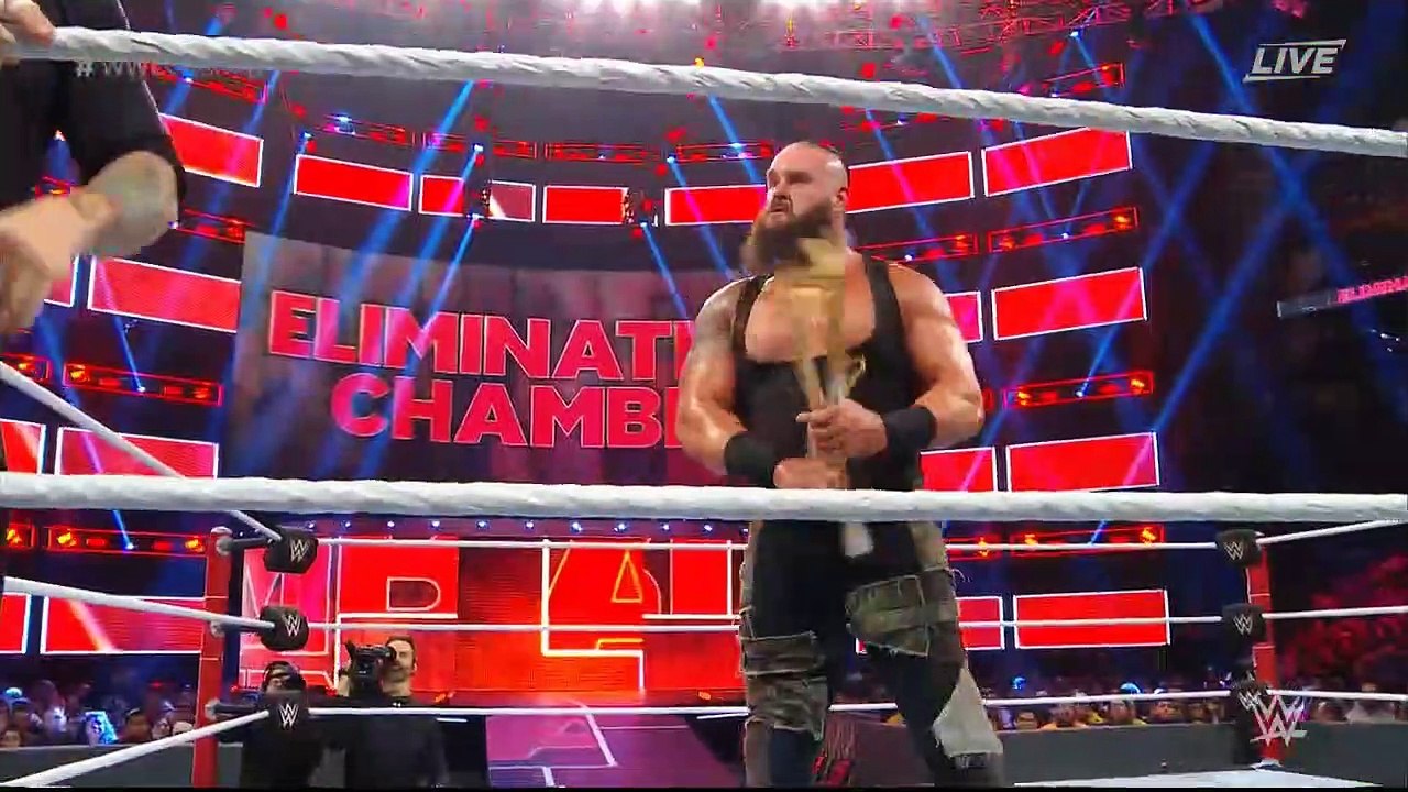Elimination Chamber: Baron Corbin vs Braun Strowman - No Disqualification match