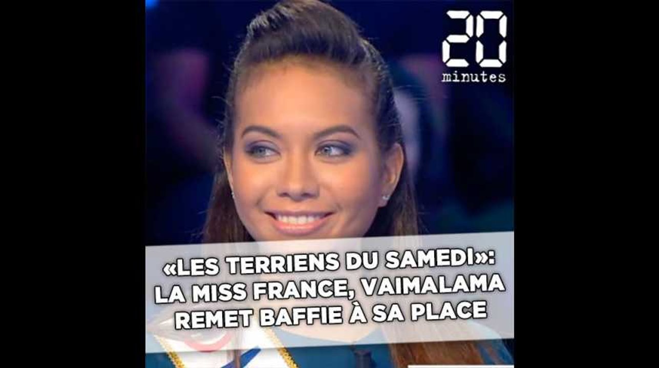 «Les Terriens du samedi»: Miss France, Vaimalama Chaves, remet Baffie à sa place