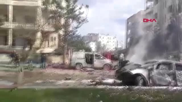 Dha Dış - İdlib'de 2 Ayrı Noktada Patlama Çok Sayıda Ölü ve Yaralı Var - 2