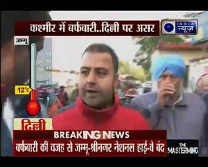 Jammu & Kashmir_ Heavy snowfall blocks highway, disrupts daily life