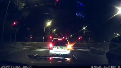 Car Spins Out, Jumps Median Strip in Reverse