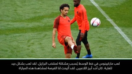 لقطة: كرة قدم: بإمكان ماركينيوس اللعب بسهولة كمدافع أو كلاعب وسط- كافو