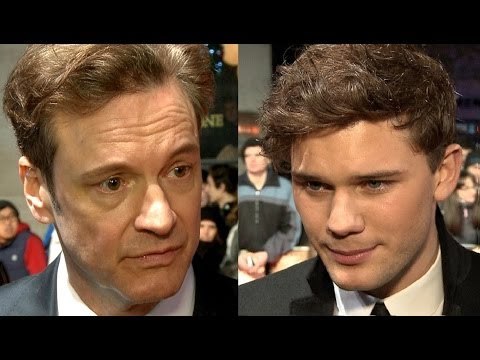 The Railway Man Premiere Interviews - Colin Firth & Jeremy Irvine