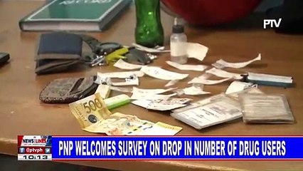 NEWS: PNP welcomes survey on drop in number of drug users