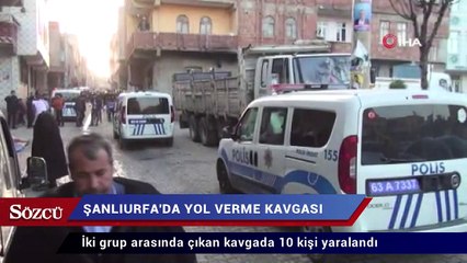 Şanlıurfa’da yol verme kavgası