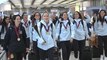 La llegada a España de las campeonas de Europa de fútbol sala femenino