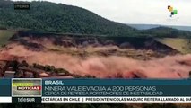 Brasil: Minera Vale evacúa a 200 personas cerca de represa