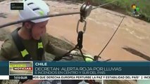Chile: Decretan alerta roja por lluvias e incendios en centro y sur