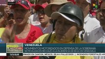 Motorizados Bolivarianos respaldan al gobierno venezolano