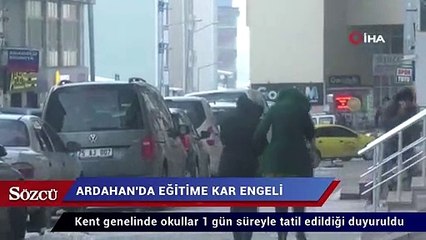 Ardahan’da okullar tatil edildi