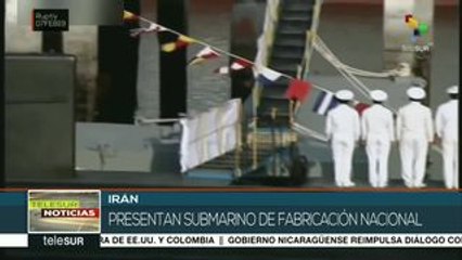 Pdte. iraní presenta submarino con tecnología de avanzada