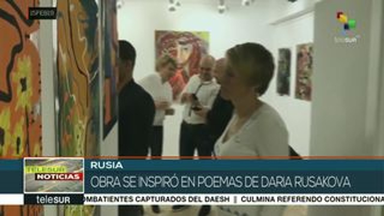 Pintora cubana Karina Alonso presenta en Rusia su exposición Reflejos
