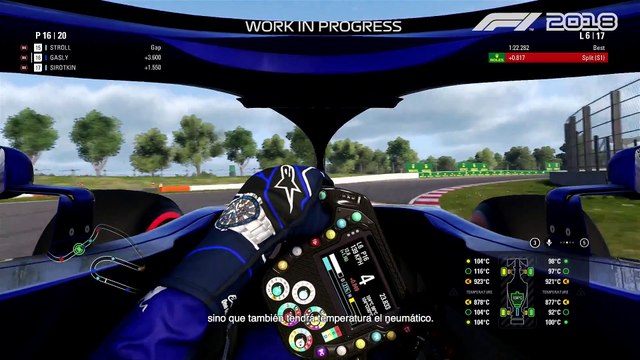F1 2018 - Diario de desarrollo (físicas)