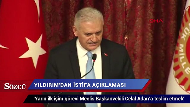Binali Yıldırım’dan istifa açıklaması!