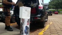 PM faz apreensão de produtos em bagagens na rodoviária