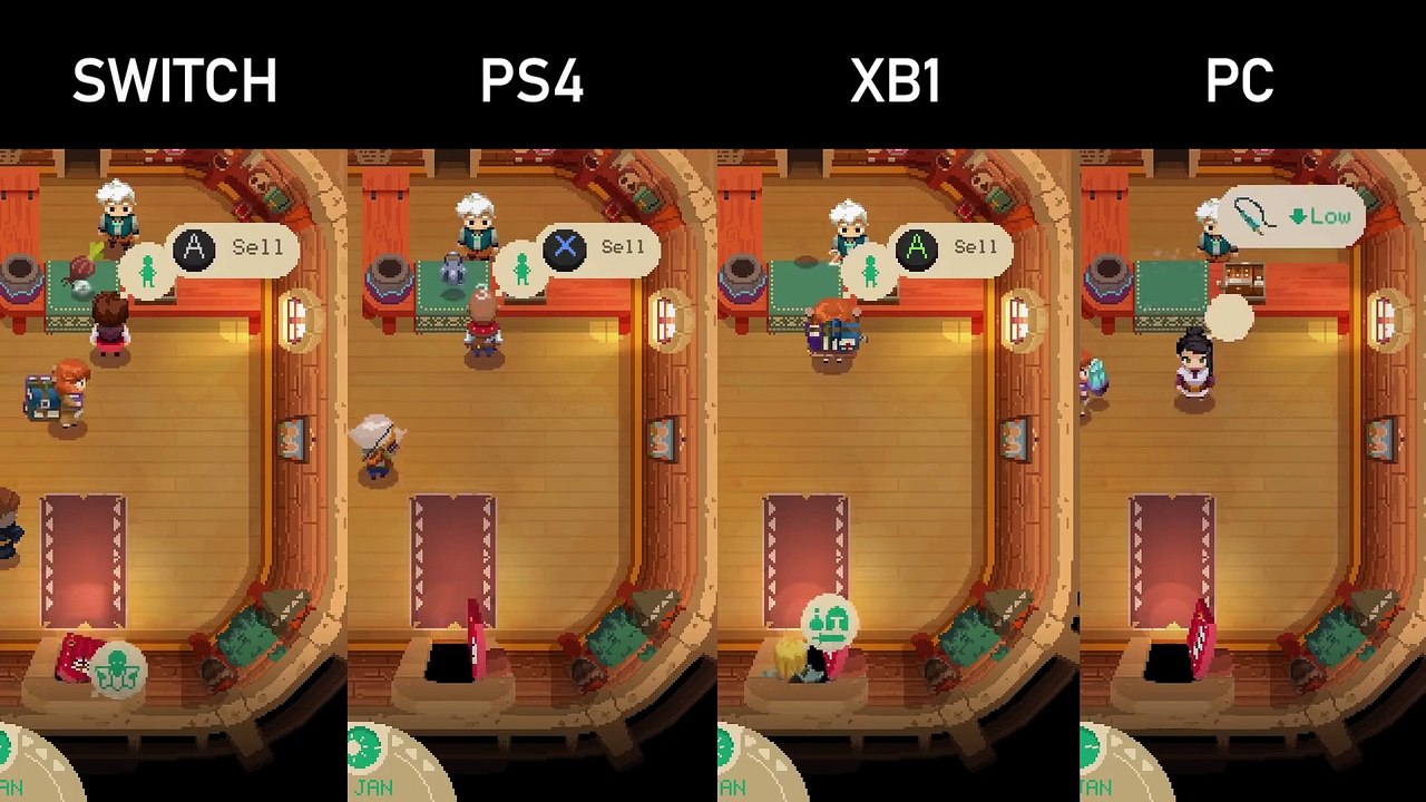 Moonlighter - Comparativa gráfica