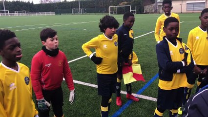 U12-Causerie coach Alexis contre Orgeval