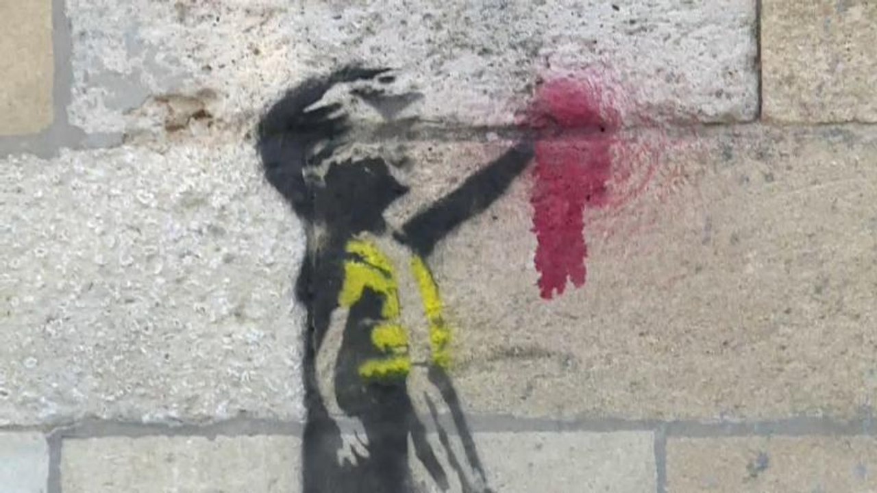 Banksy soutien des gilets jaunes ?