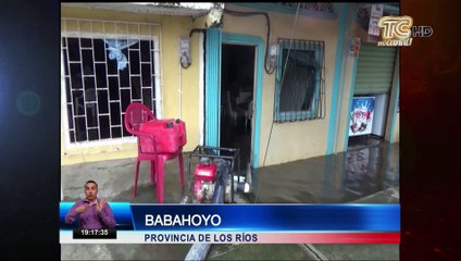 Temporal deja hogares inundados en Babahoyo