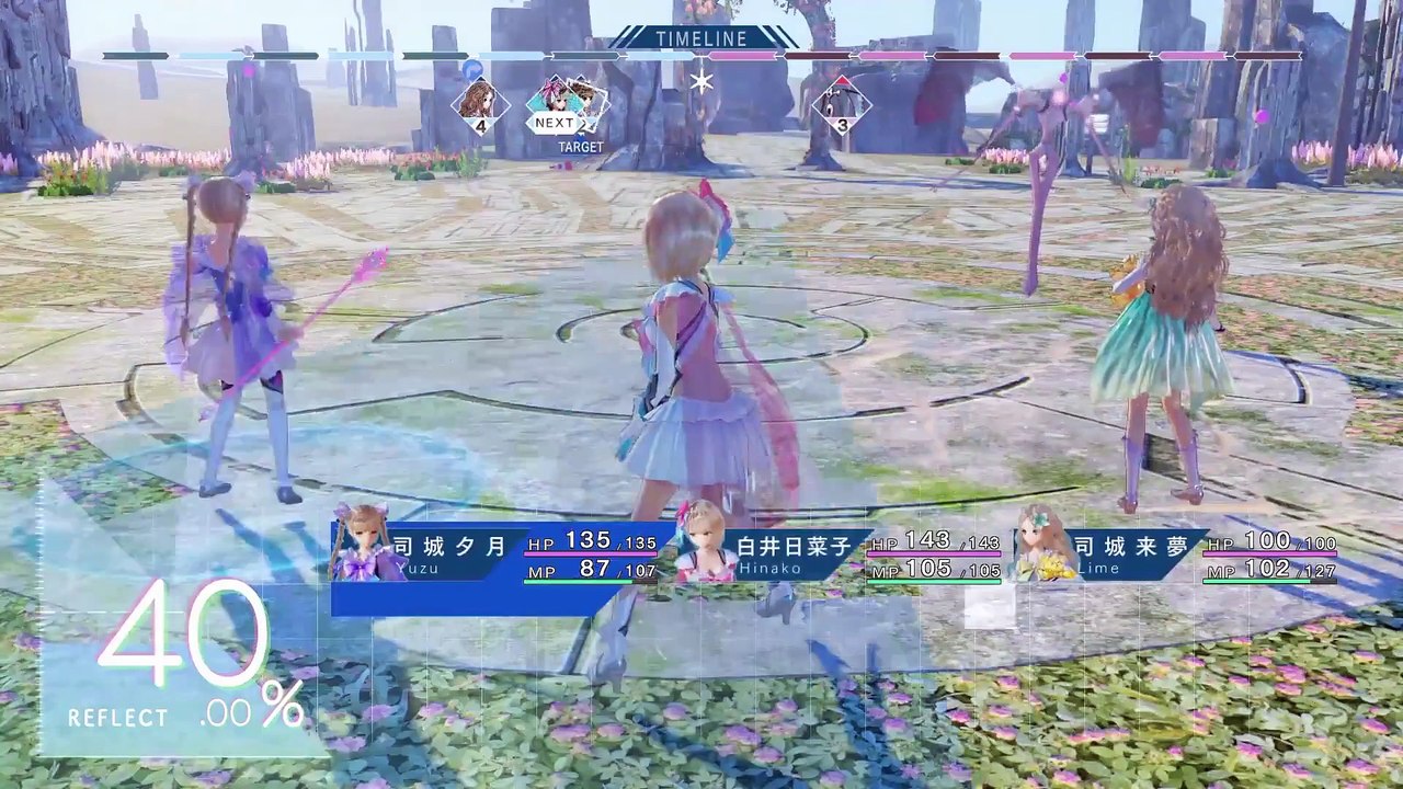 Blue Reflection - Combate