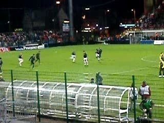 echauffement quevilly - monaco coupe de france 2007 a ROUEN
