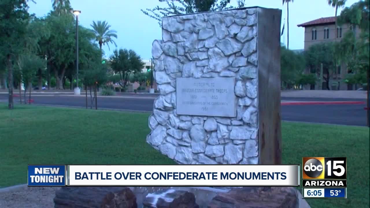 New push to take down confederate monuments in Arizona video Dailymotion