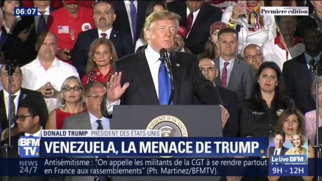 Venezuela: Donald Trump menace les militaires pro-Maduro de tout perdre