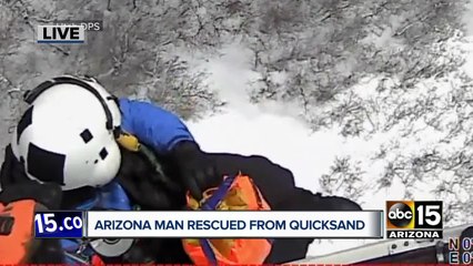 Arizona man trapped in quicksand while hiking in Utah