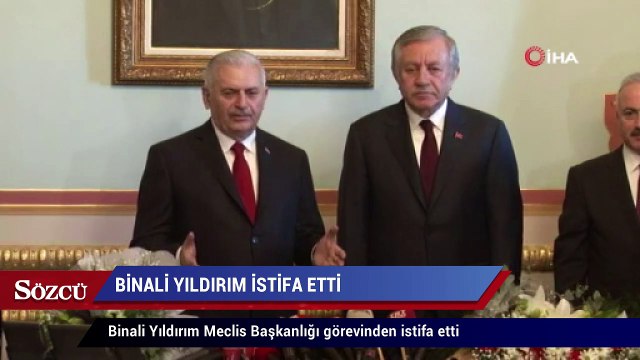 Binali Yıldırım Meclis Başkanlığı görevinden istifa etti